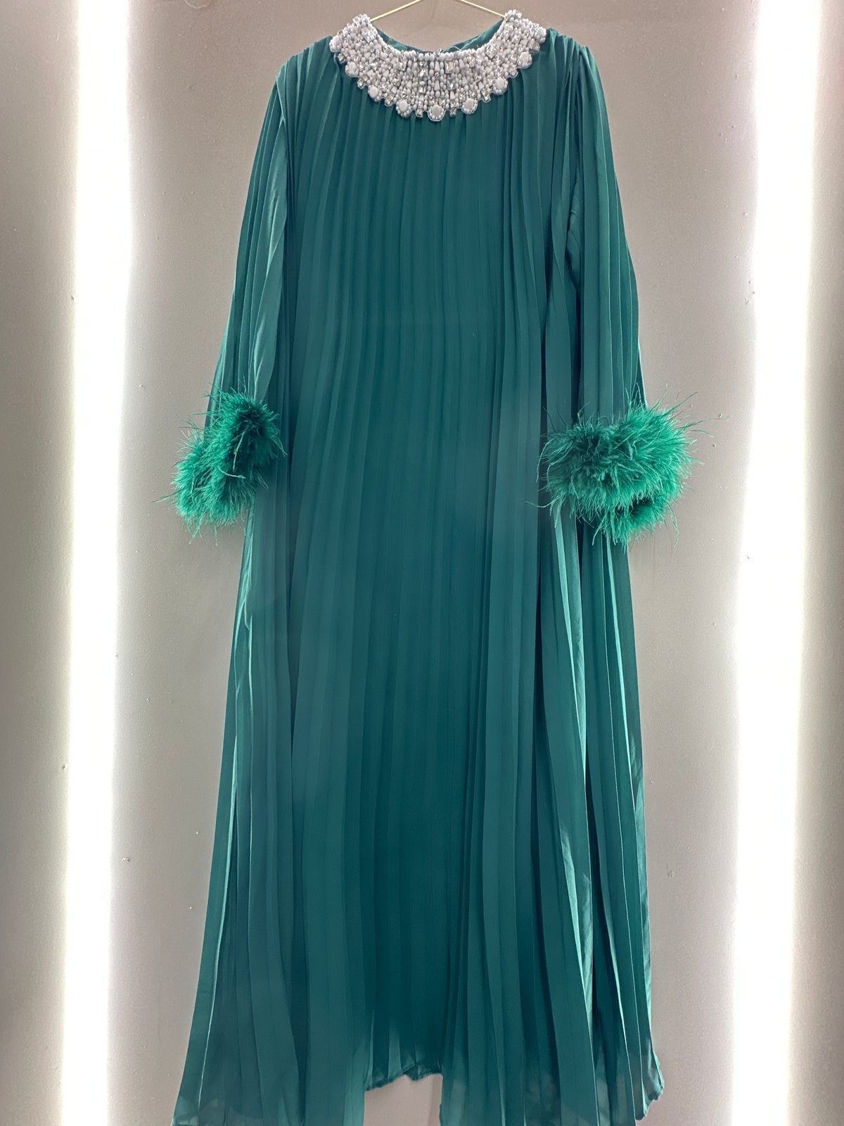 Royal Elegance Pleated Dress
