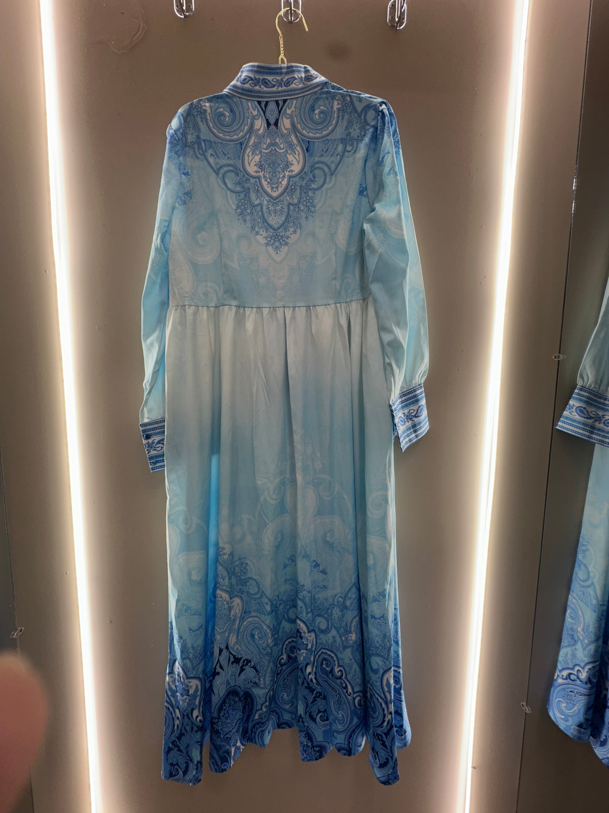 Santorini Blue Maxi Dress
