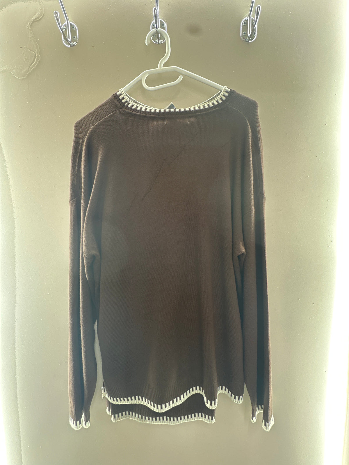 Contrast Trim Knit Co-Ord