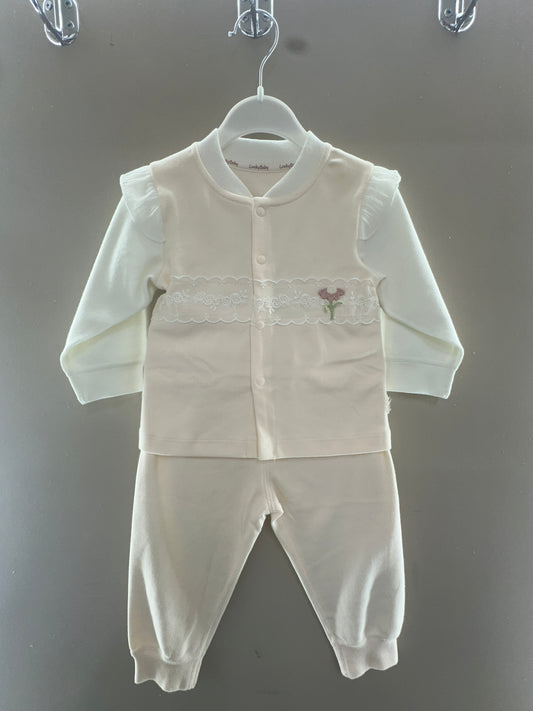 Lace Detail Baby Set