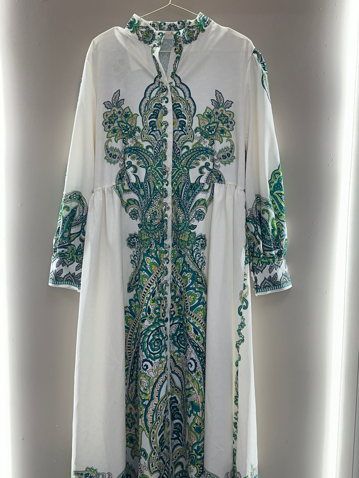 Emerald Paisley Maxi Dress