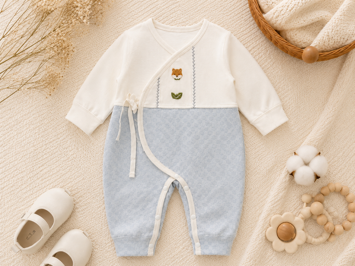 Long Sleeve Wrap Romper