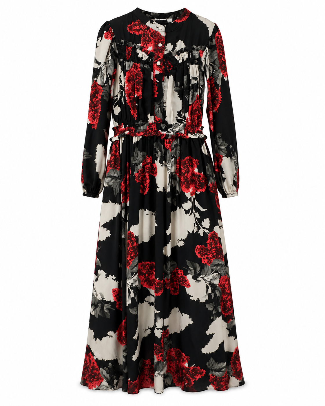 Red Floral Maxi Dress