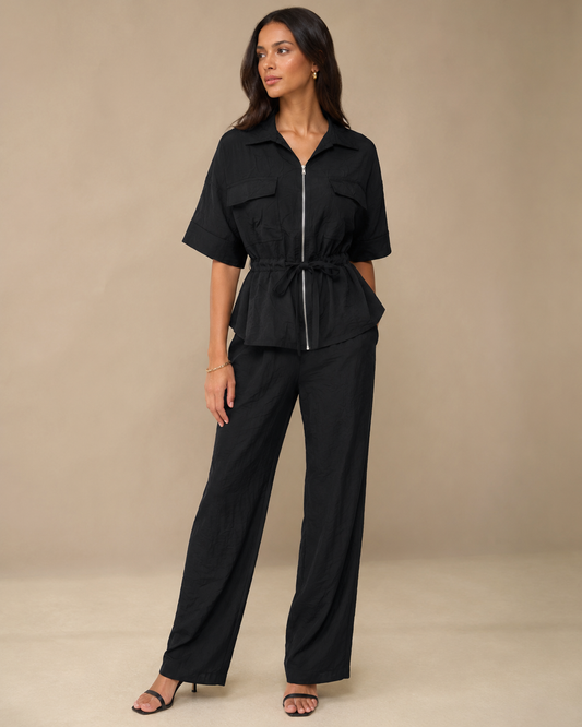 Noir Luxe Utility Co-Ord
