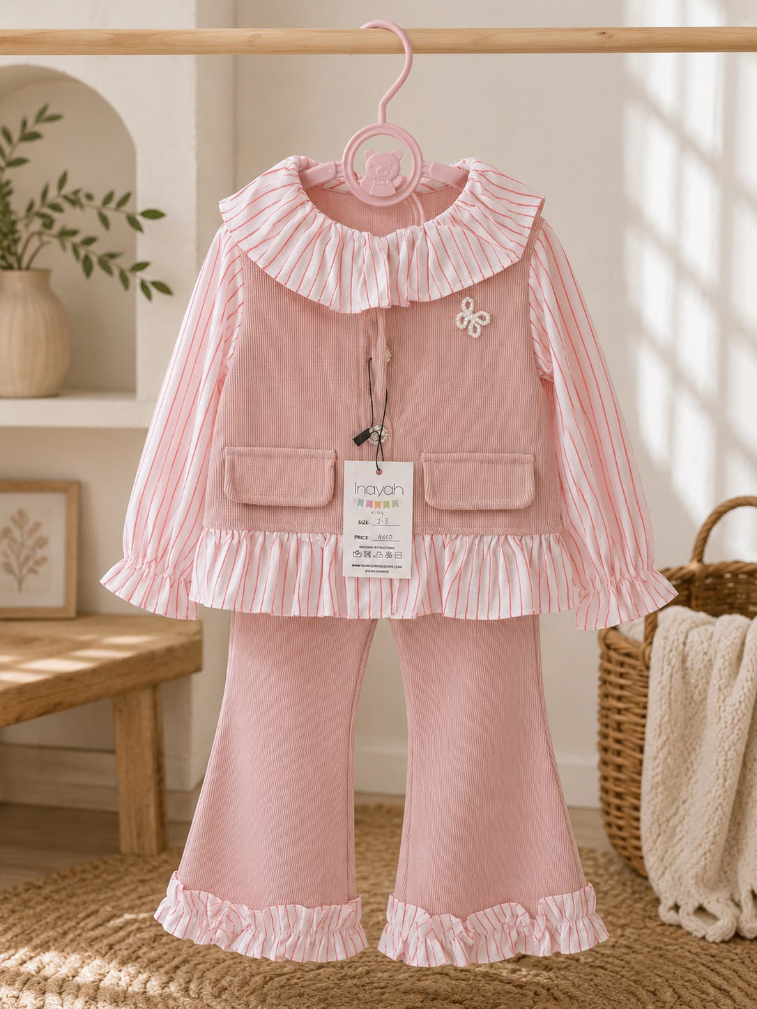 Blush Ruffle Two-Piece Set
