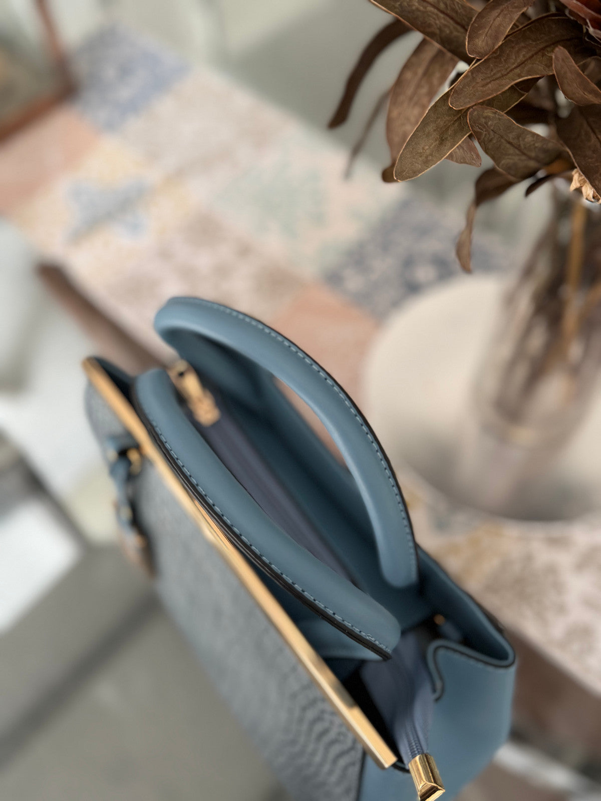 Croc Detail Handbag