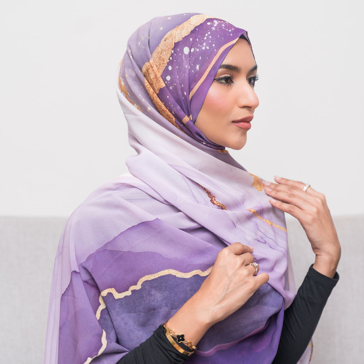 Lavender Glow ~ Luxury Chiffon — view 2