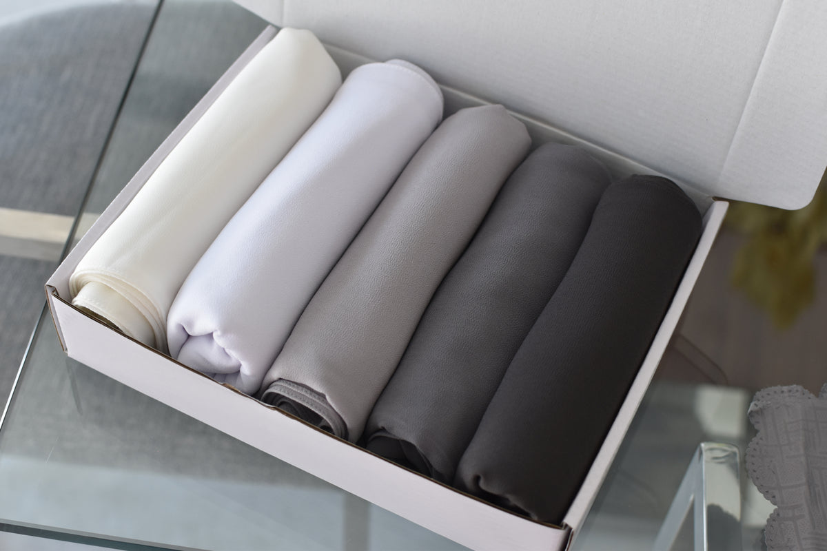 Set of 5 Luxury Chiffon (Shades of choice)