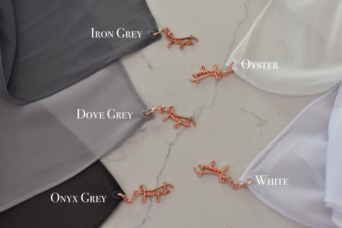 Grey palette (individual shades) ~ Luxury Chiffon
