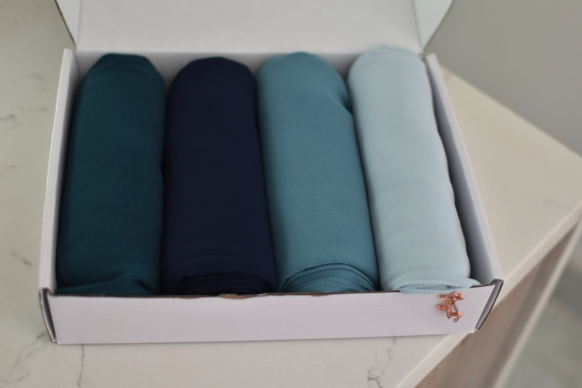 Navy ~ Luxury Chiffon — view 4