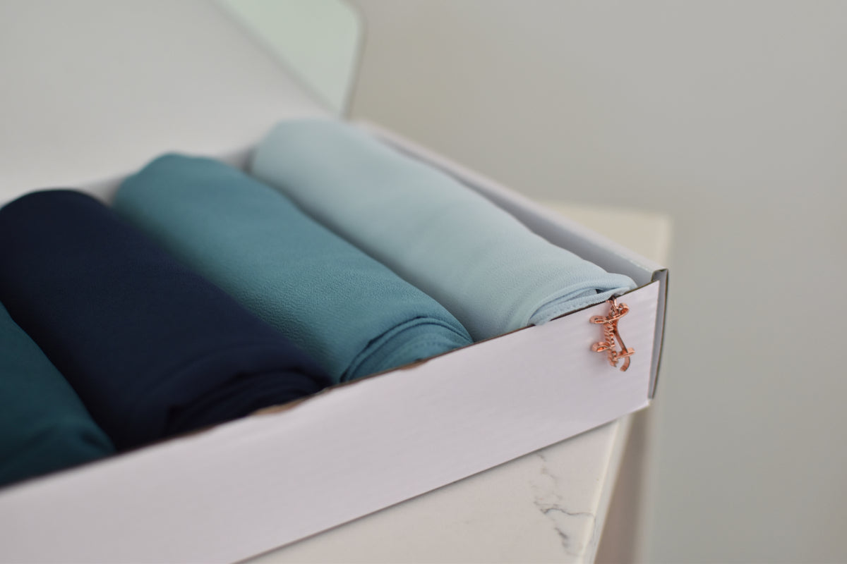 Teal ~ Luxury Chiffon — view 4