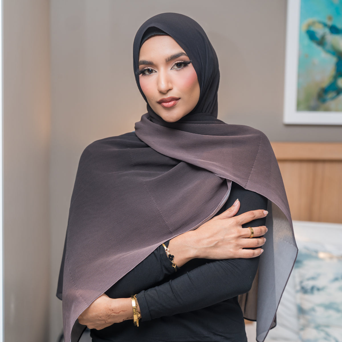 Luxury Ombre Hijab – 260 – 260 — view 2