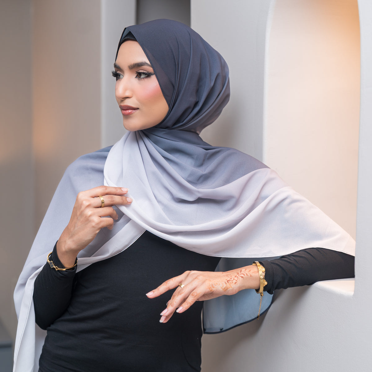 Luxury Ombre Hijab – 273 – 273 — view 2