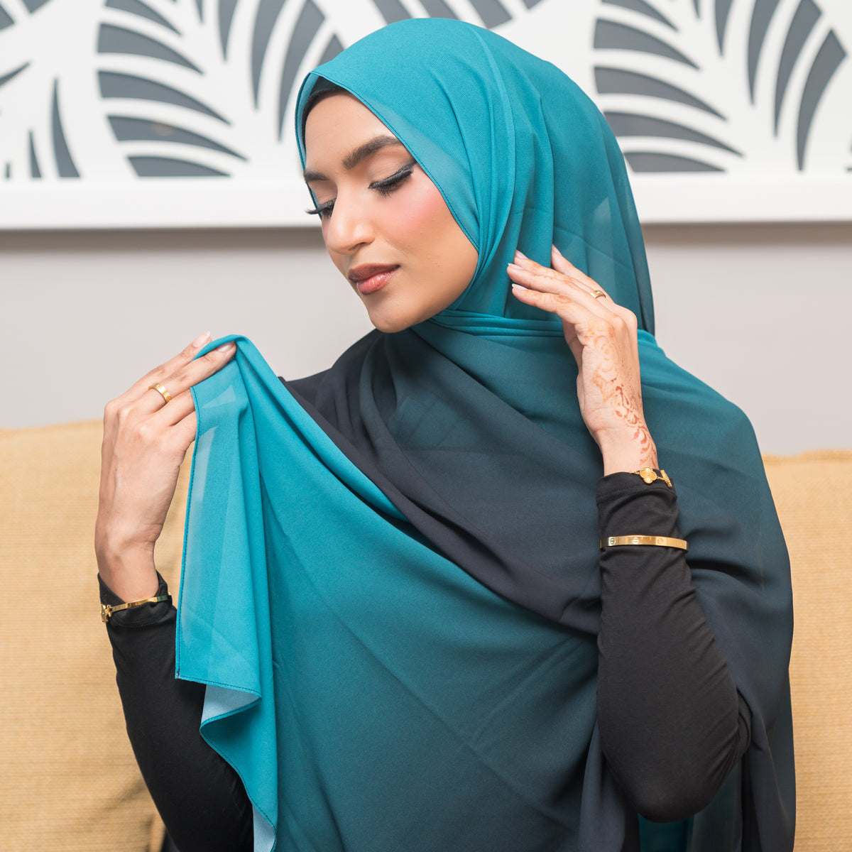 Aquamarine ~ luxury chiffon
