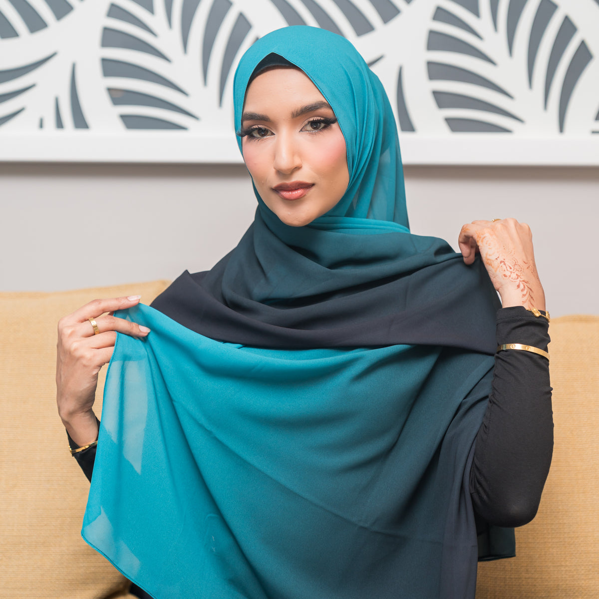 Aquamarine ~ luxury chiffon — view 2