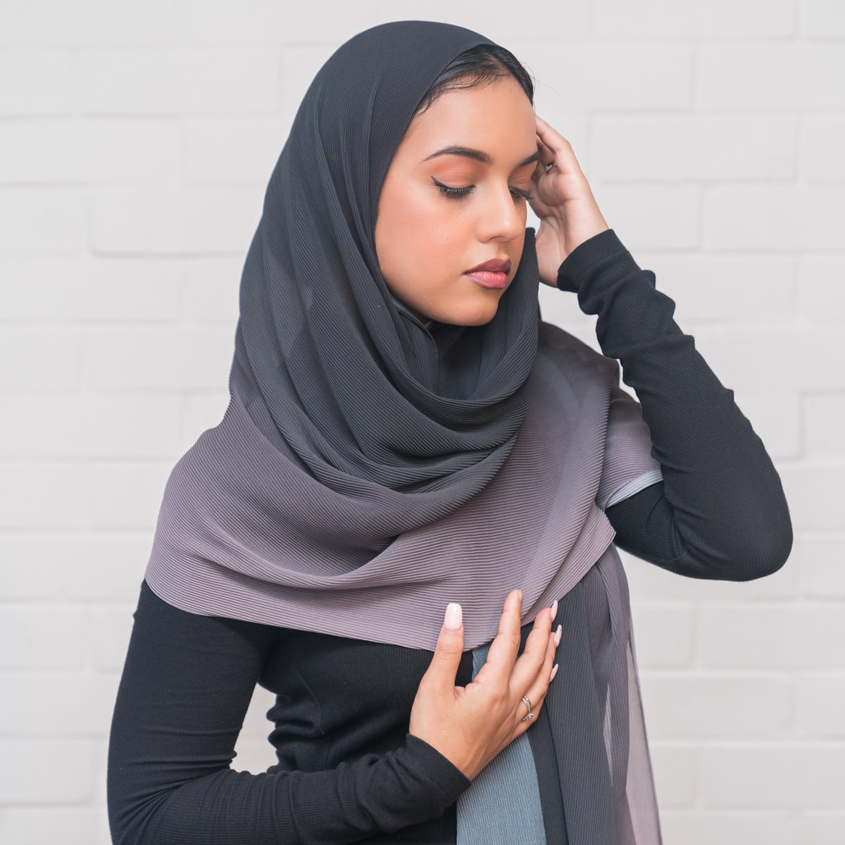 Luxury Ombre Hijab – 290 – 290 — view 2