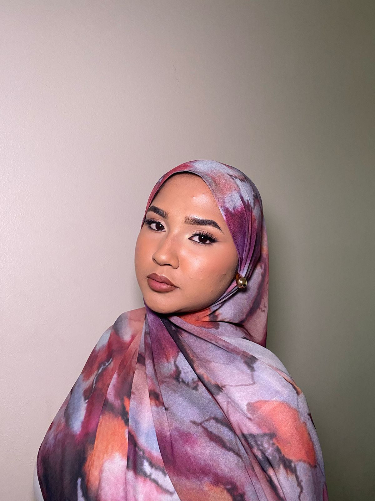 Watercolor Floral ~ luxury chiffon