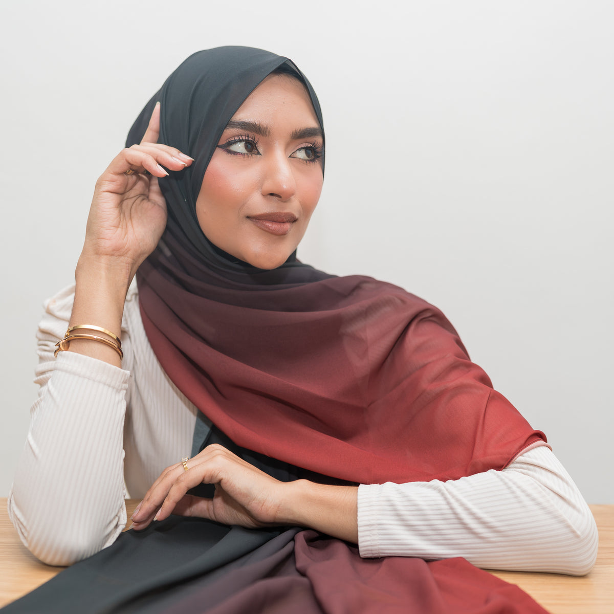Lava ~ luxury chiffon — view 2