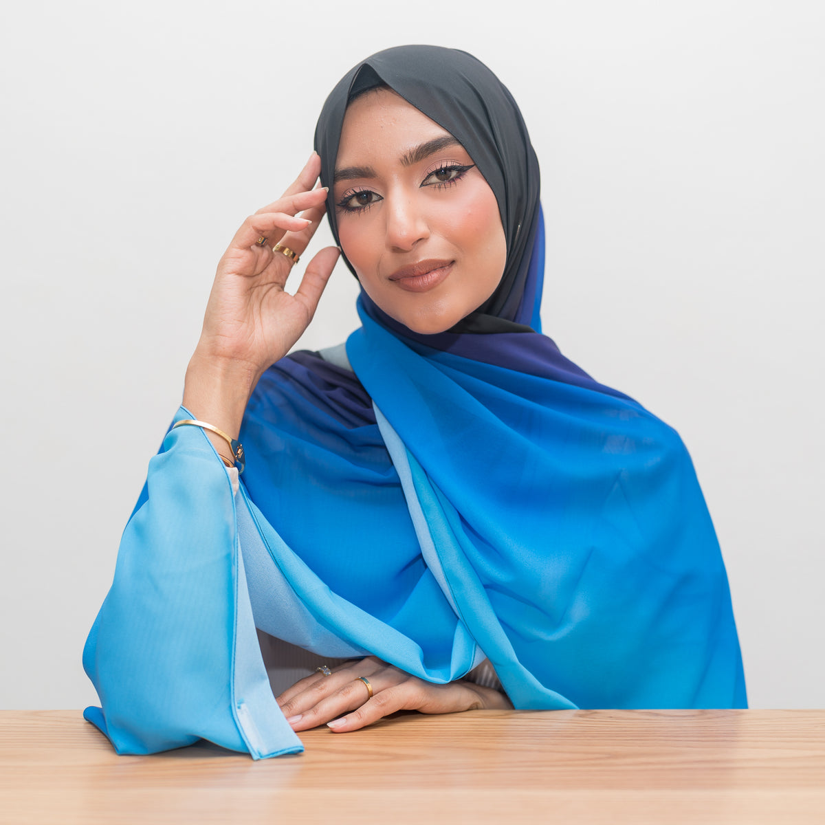 Blue lagoon ~ luxury chiffon — view 2