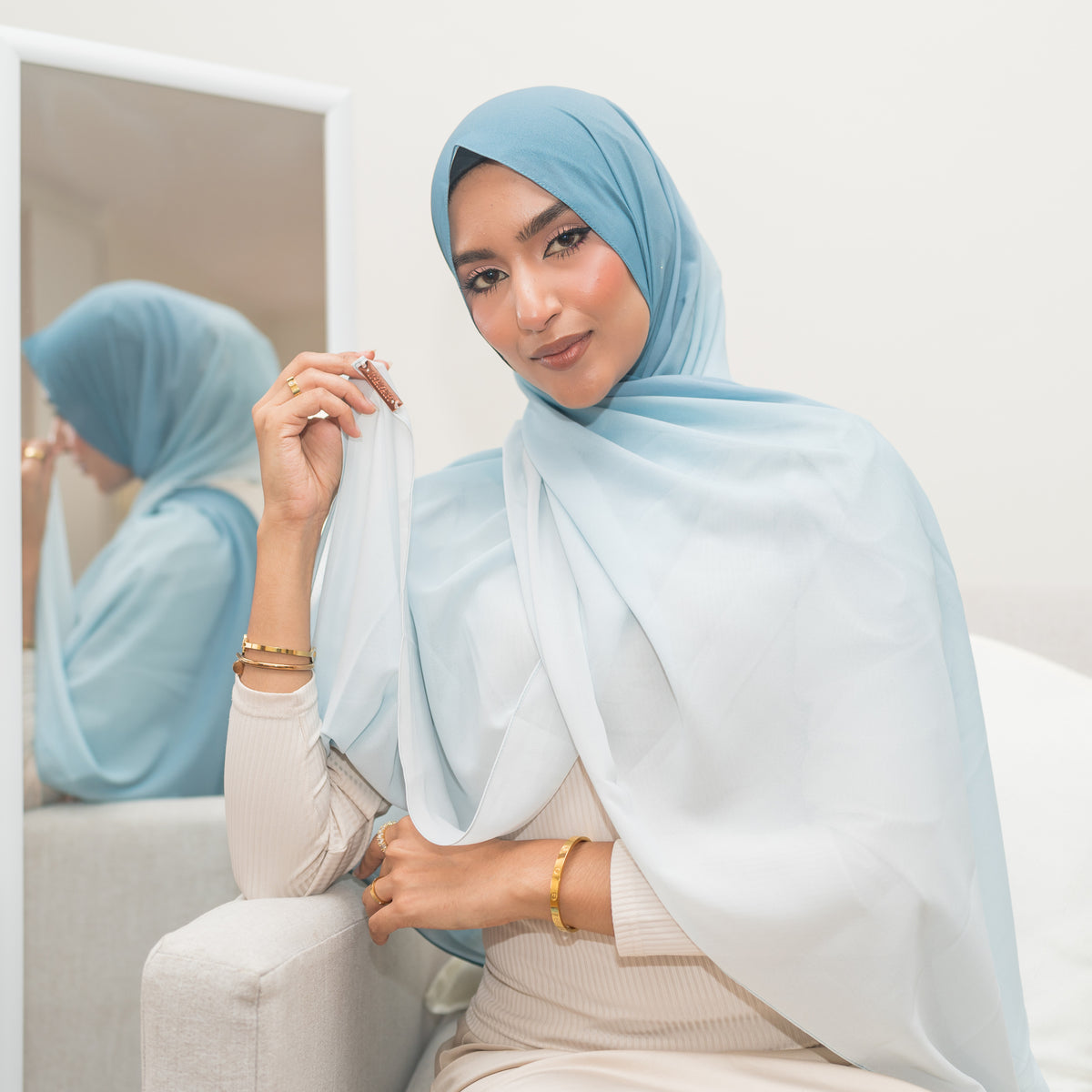 Glacier ~ luxury chiffon
