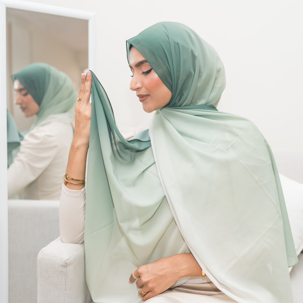 Peppermint ~ luxury chiffon – 394 — view 2