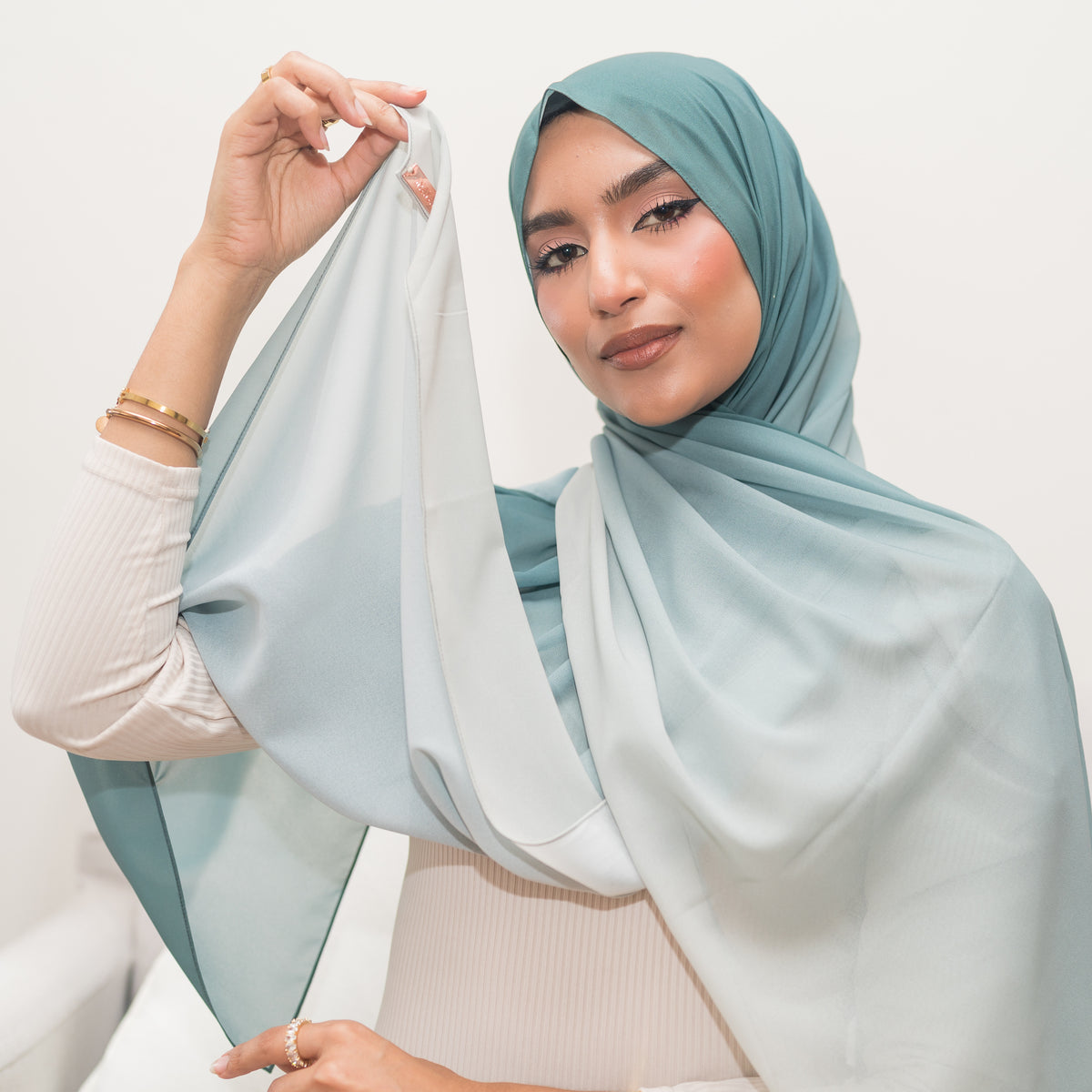 Sea Foam ~ luxury chiffon