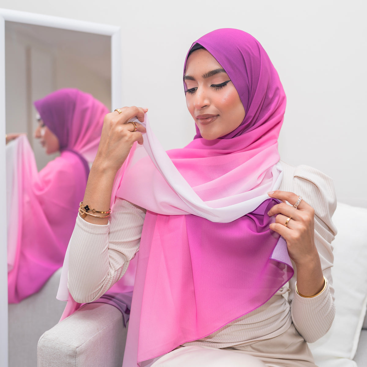 Fuchsia ~ luxury chiffon