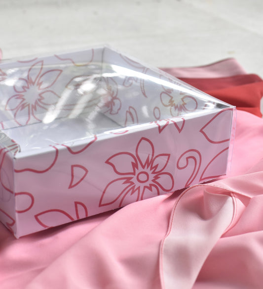 3 scarves box & ribbon Gift Set