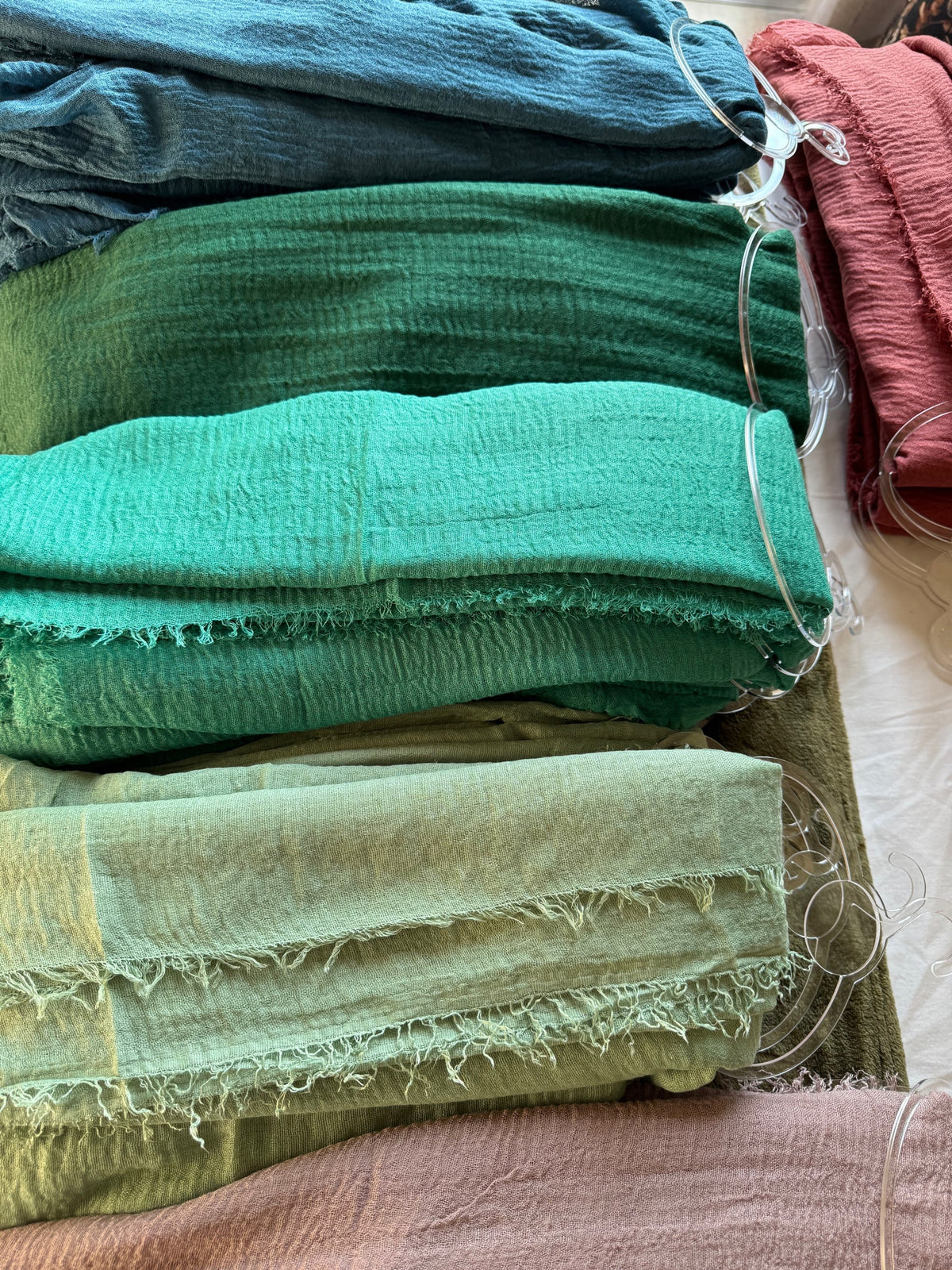 SET OF 5 CRUSHED COTTON — view 2