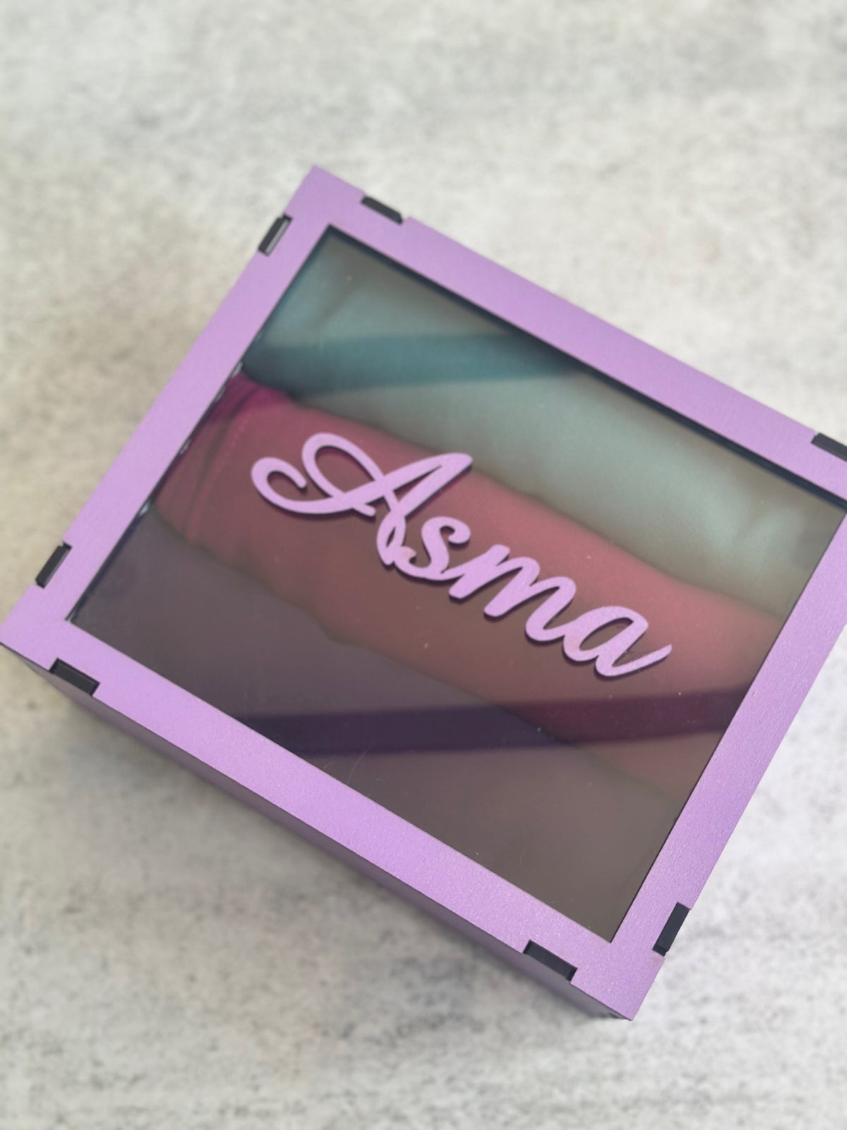 Personalized box with 3 scarves — view 2