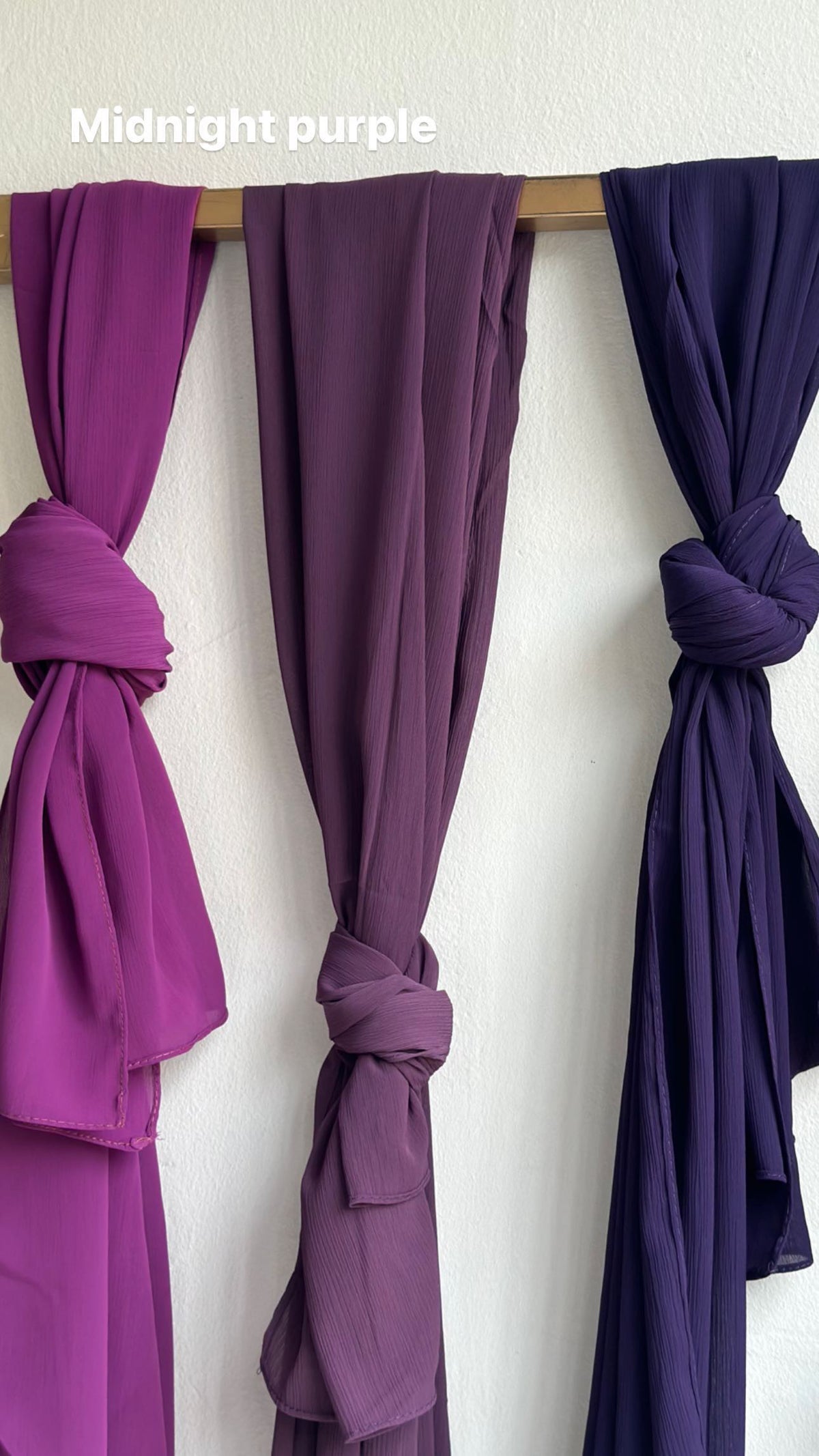 Crinkle Chiffon set of 5
