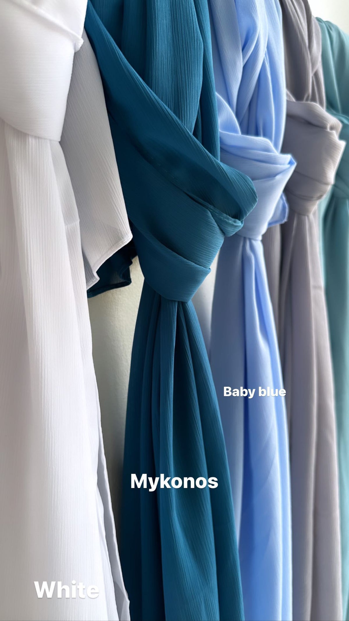 Crinkle Chiffon set of 5 — view 4