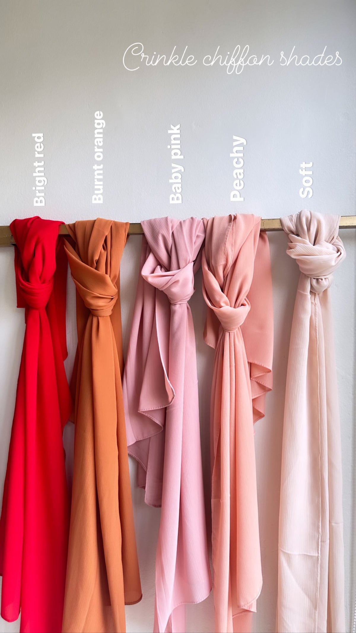 Crinkle Chiffon set of 5 — view 6
