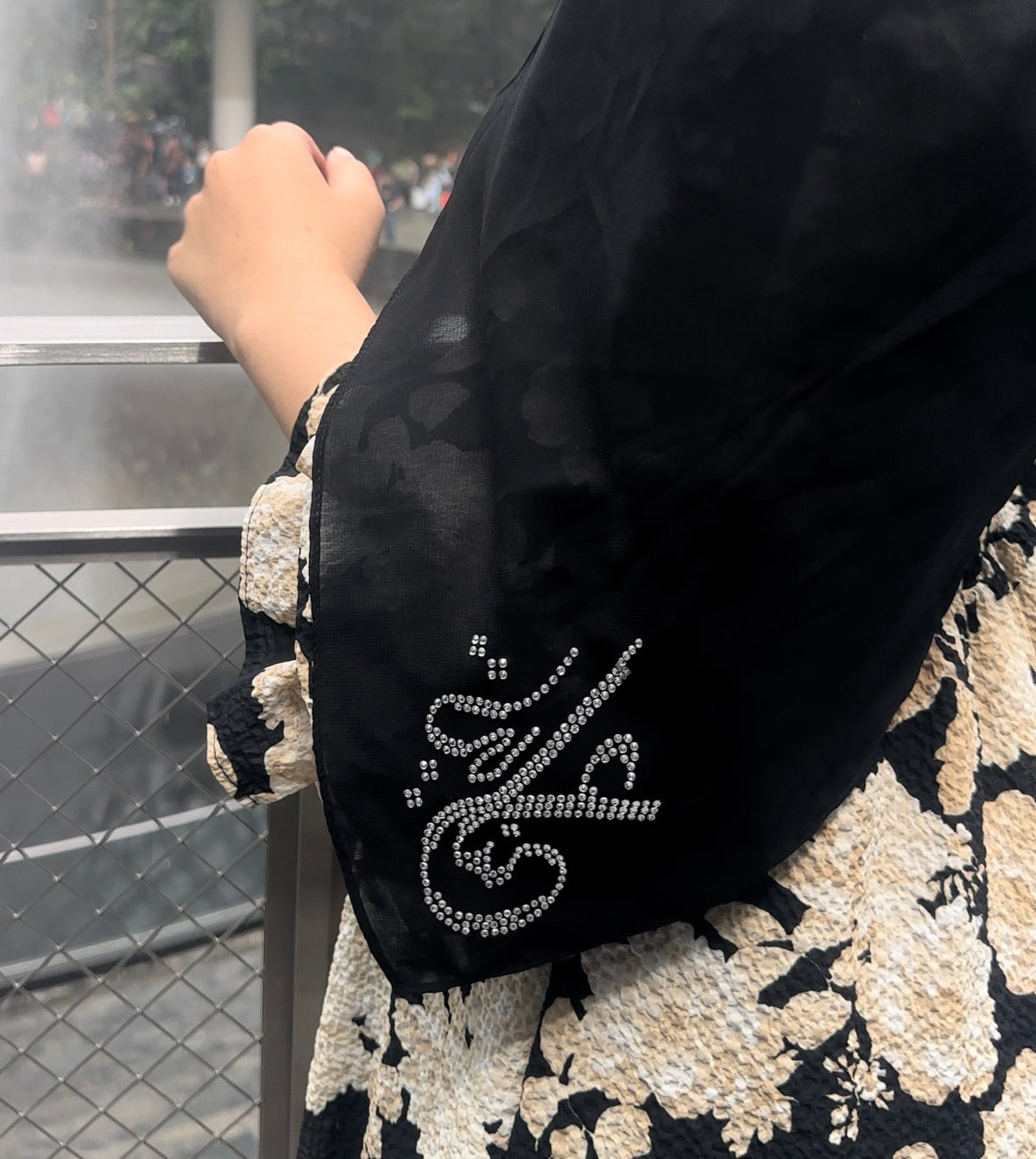 Inayah Black  (Saudi / Japanese chiffon) — view 7