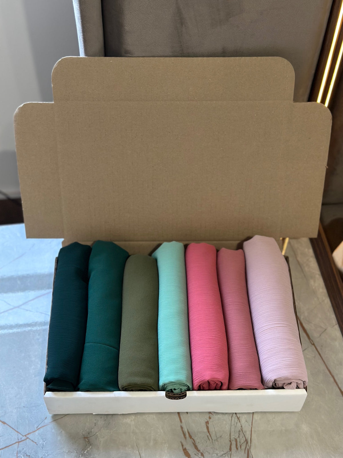 SET OF 7 CHIFFON