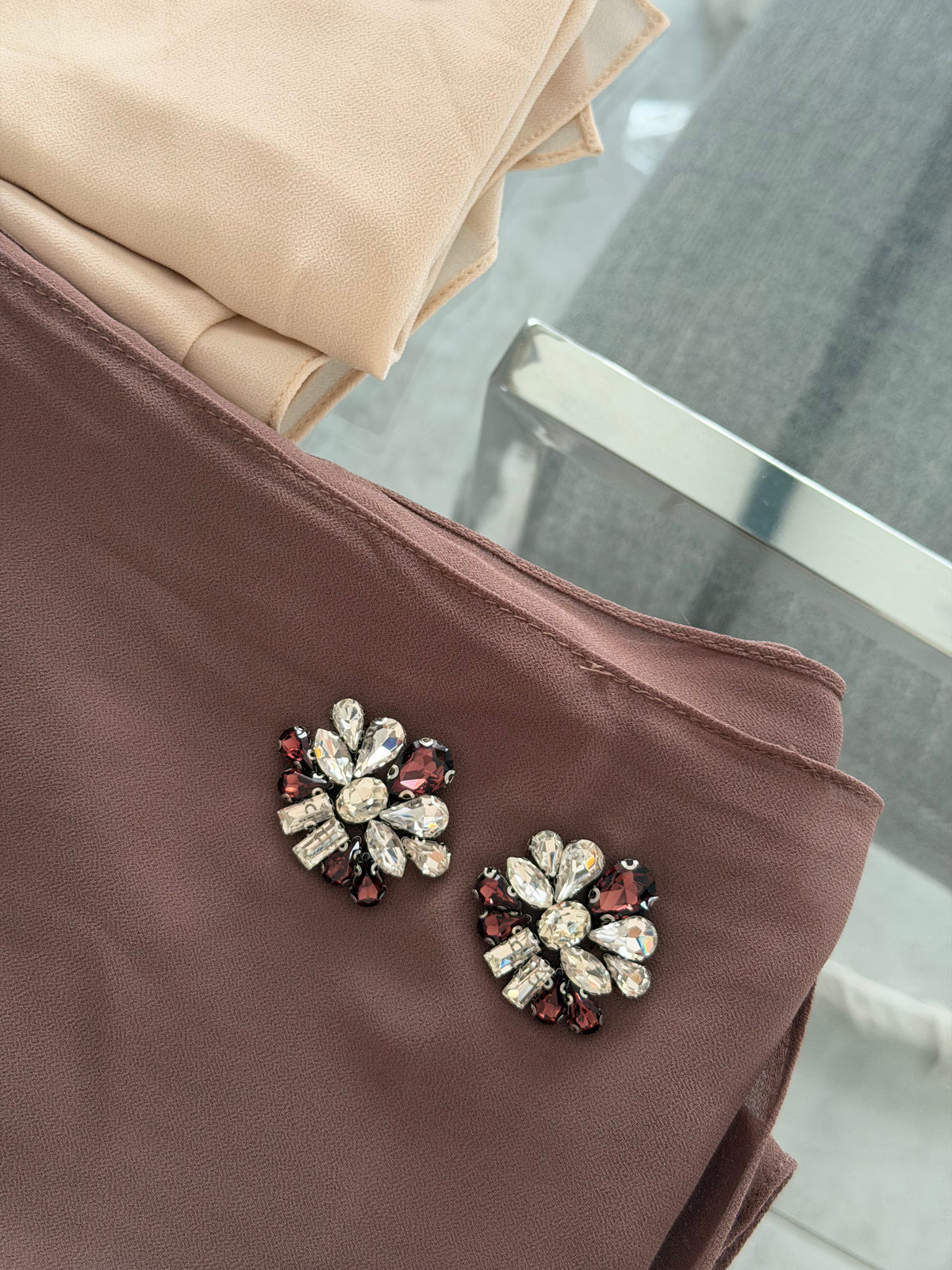 Hand beaded luxury chiffon – 94 — view 3