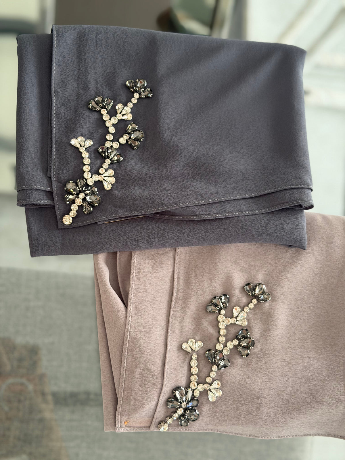 Hand beaded luxury chiffon – 95 — view 3